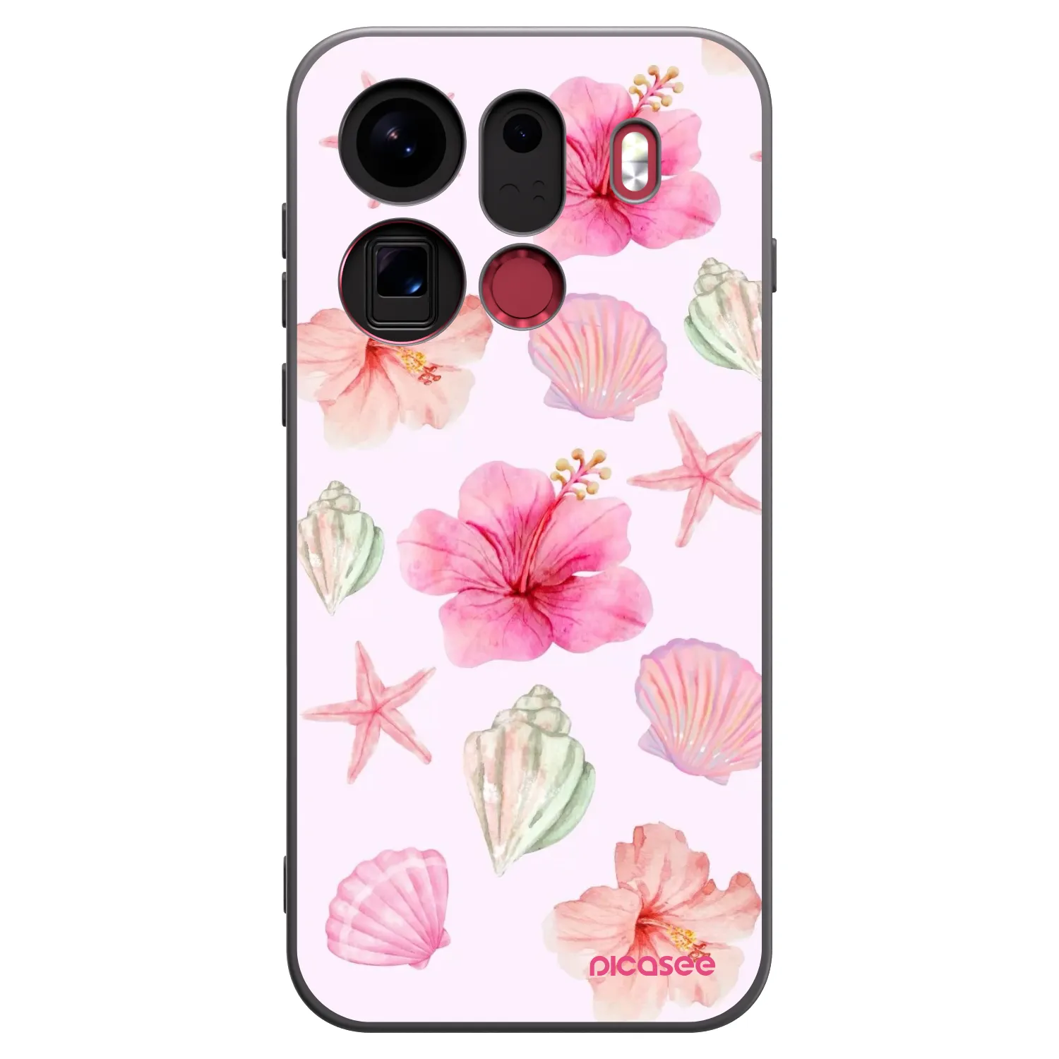 Picasee Μαύρη θήκη σιλικόνης για OPPO Find X9 Pro - Blush Lagoon
