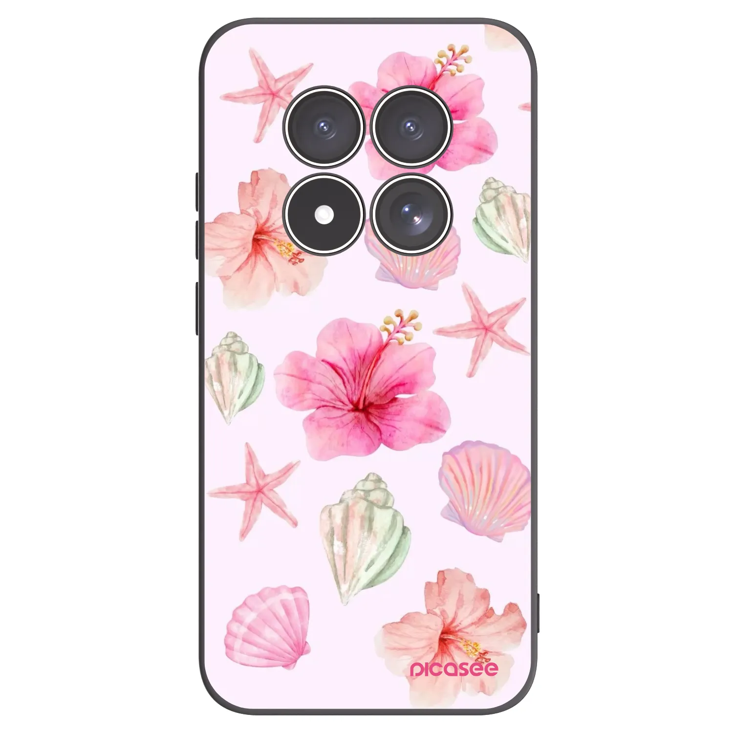Picasee Μαύρη θήκη σιλικόνης για Xiaomi Redmi Note 15 Pro 5G - Blush Lagoon