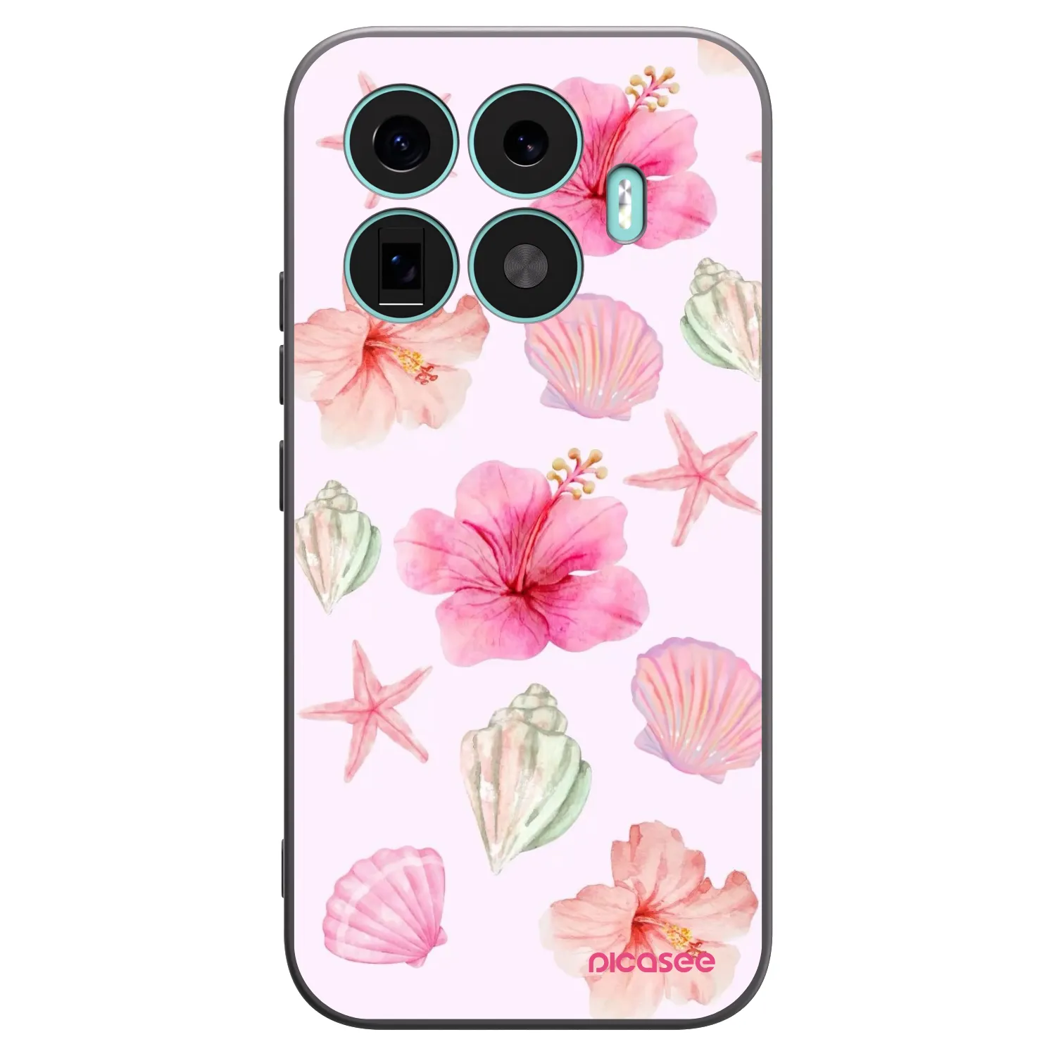Picasee Μαύρη θήκη σιλικόνης για Xiaomi 17T - Blush Lagoon