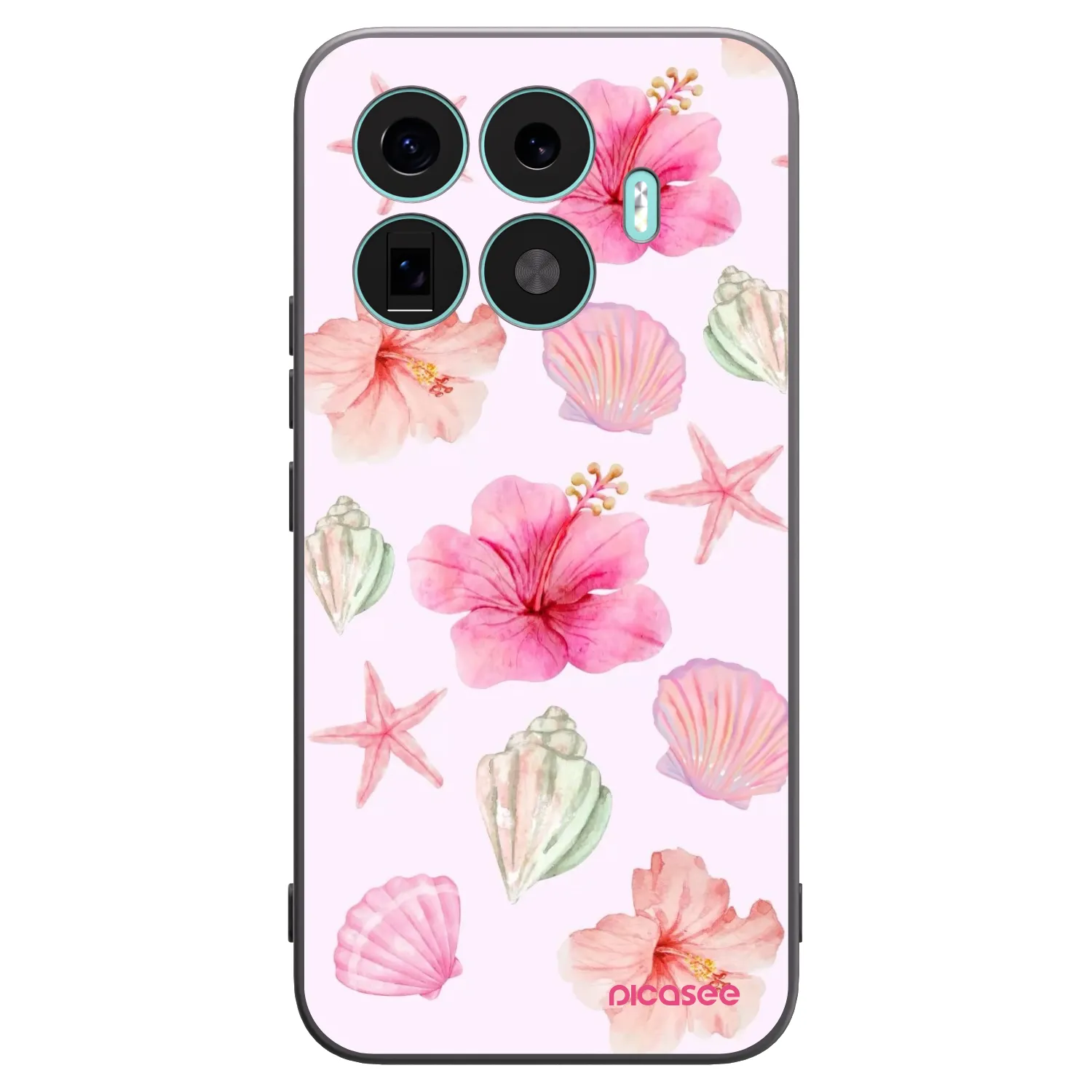 Picasee Μαύρη θήκη σιλικόνης για Xiaomi 17T Pro - Blush Lagoon