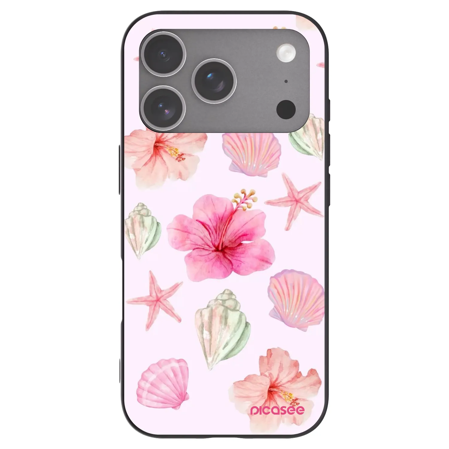 Picasee Μαύρη θήκη σιλικόνης για Apple iPhone 18 Pro - Blush Lagoon