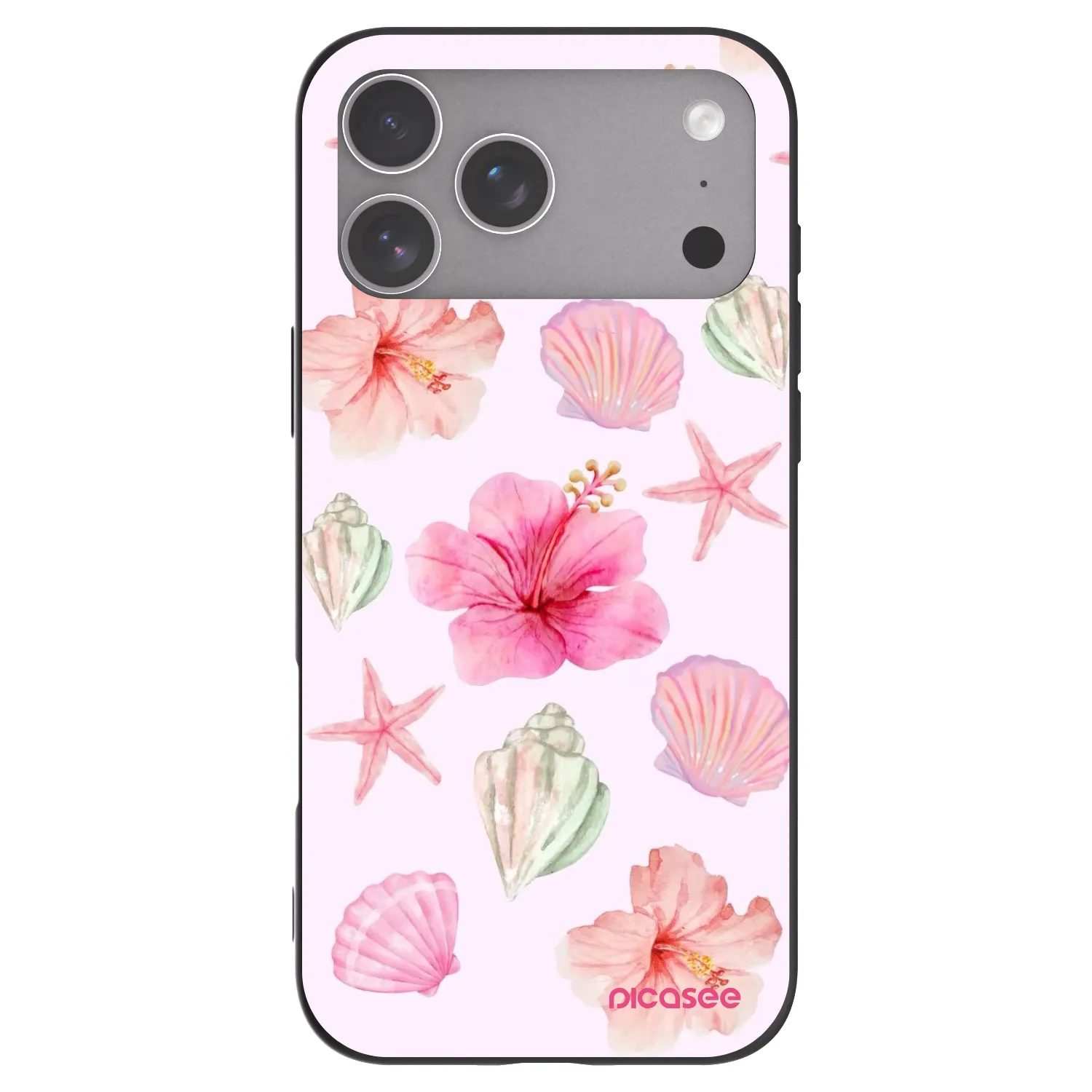 Picasee Μαύρη θήκη σιλικόνης για Apple iPhone 18 Pro Max - Blush Lagoon