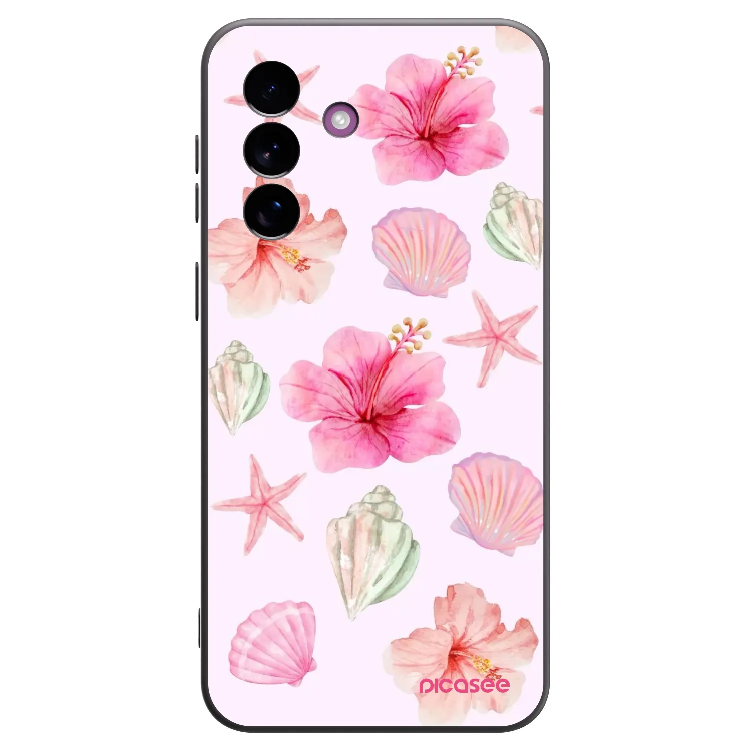 Picasee Μαύρη θήκη σιλικόνης για Samsung Galaxy A37 - Blush Lagoon