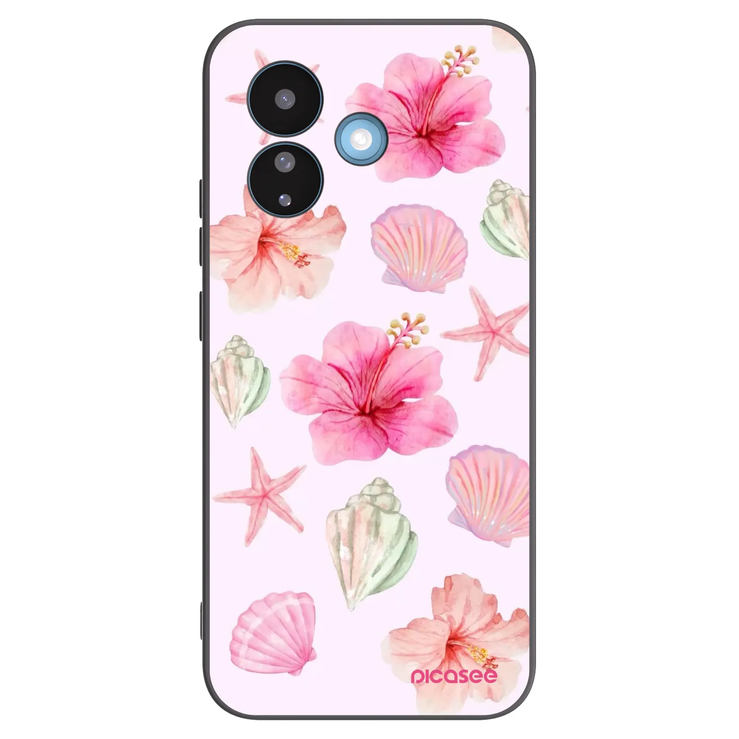 Picasee Μαύρη θήκη σιλικόνης για Xiaomi Redmi Note 17 Pro 5G - Blush Lagoon