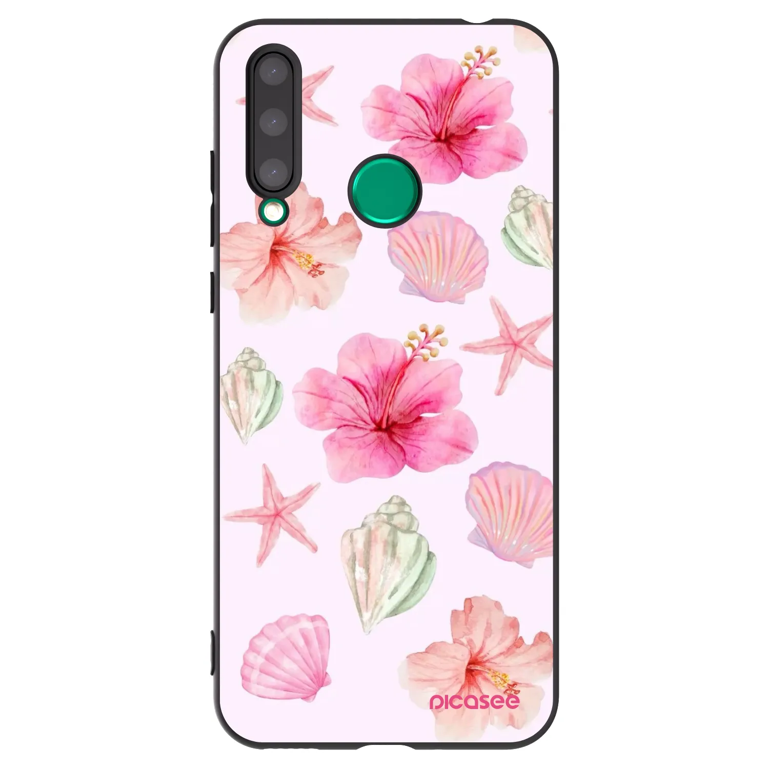 Picasee Μαύρη θήκη σιλικόνης για Honor 20 Lite - Blush Lagoon