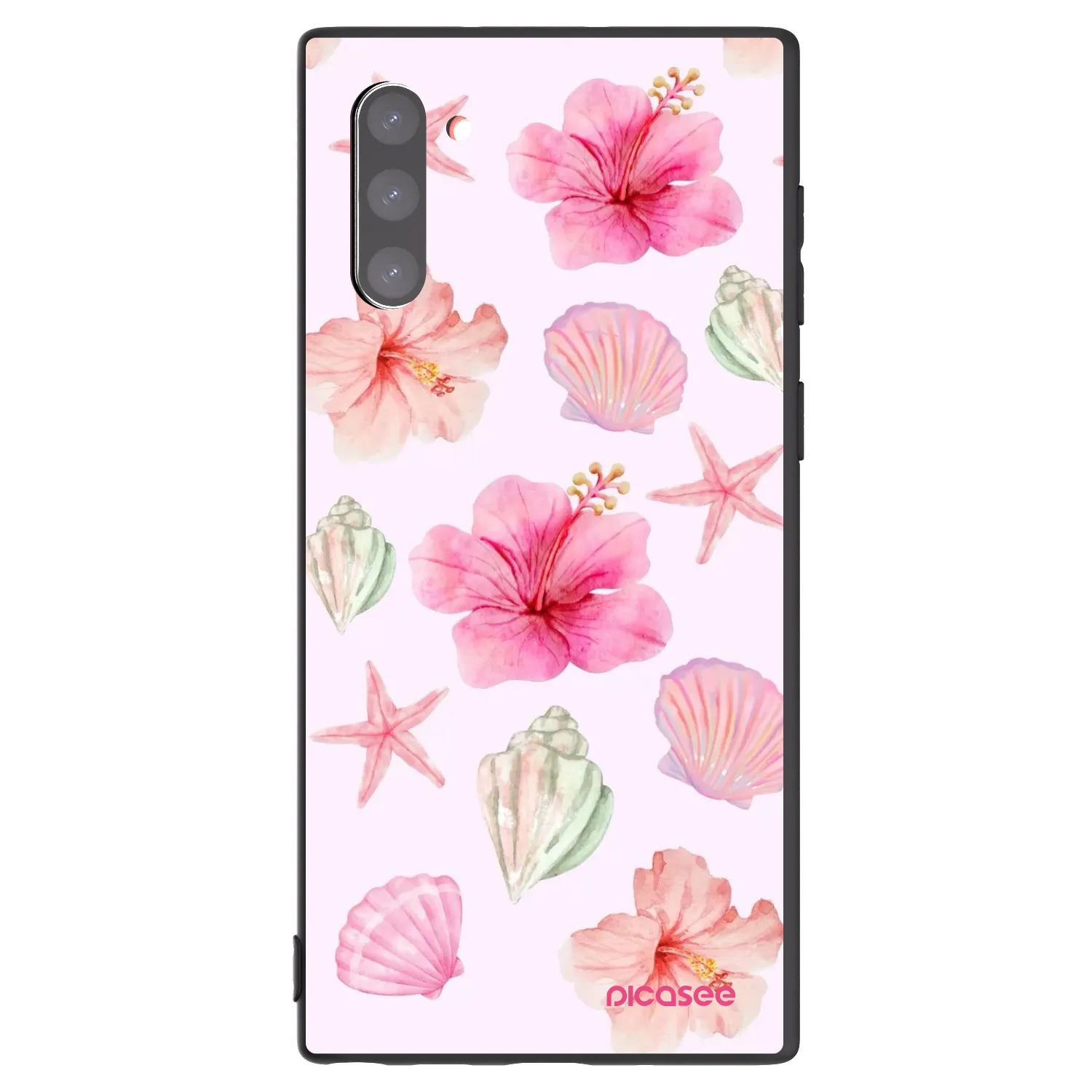Picasee Μαύρη θήκη σιλικόνης για Samsung Galaxy Note 10 N970F - Blush Lagoon