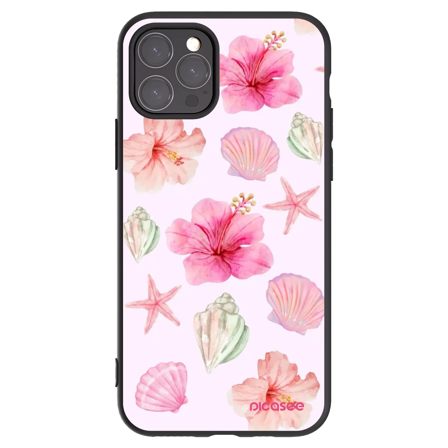 Picasee Μαύρη θήκη σιλικόνης για Apple iPhone 11 Pro - Blush Lagoon