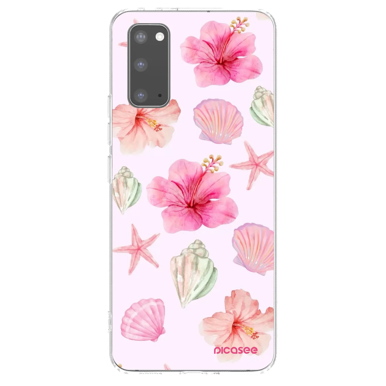Picasee διαφανής θήκη σιλικόνης Samsung Galaxy S20 G980F - Blush Lagoon
