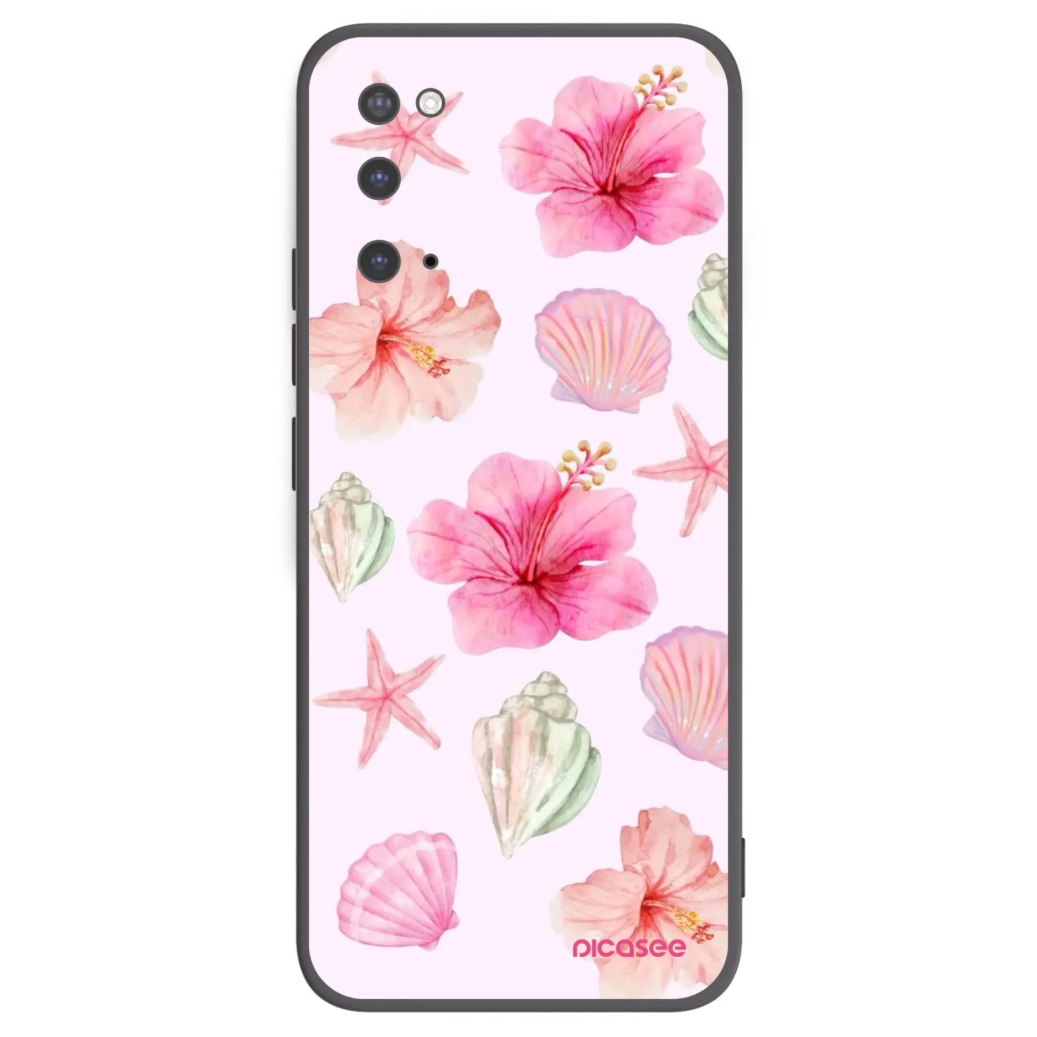 Picasee Μαύρη θήκη σιλικόνης για Samsung Galaxy S20 G980F - Blush Lagoon