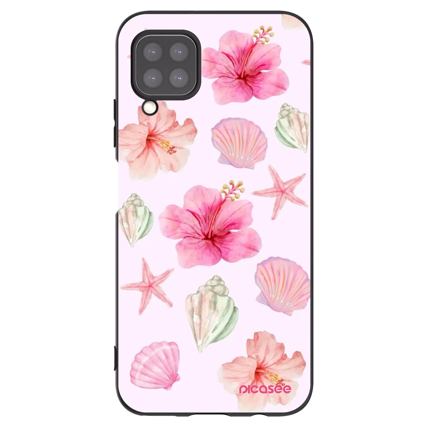 Picasee Μαύρη θήκη σιλικόνης για Huawei P40 Lite - Blush Lagoon