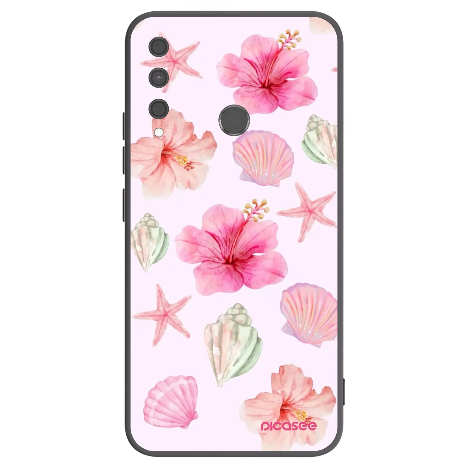 Picasee Μαύρη θήκη σιλικόνης για Huawei P40 Lite E - Blush Lagoon