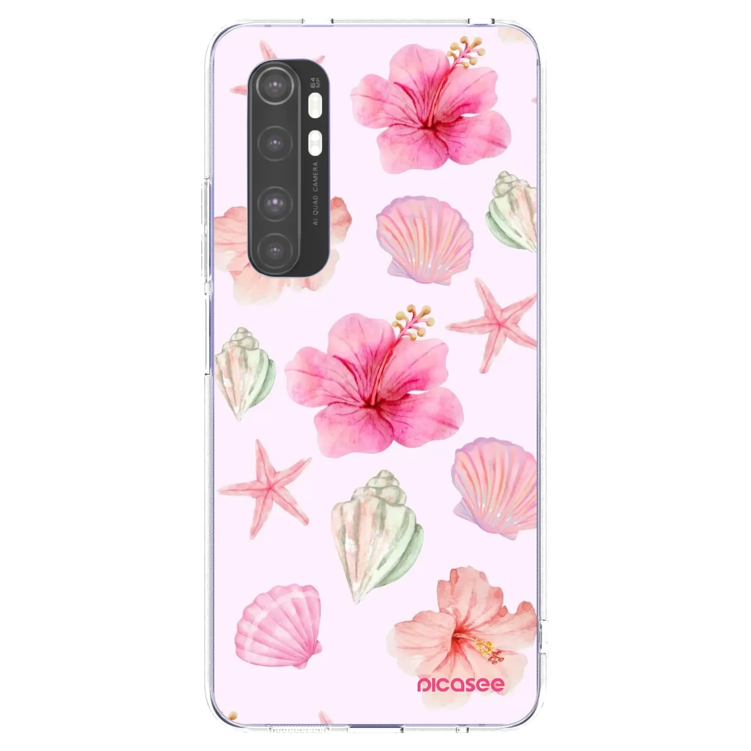 Picasee διαφανής θήκη σιλικόνης Xiaomi Mi Note 10 Lite - Blush Lagoon
