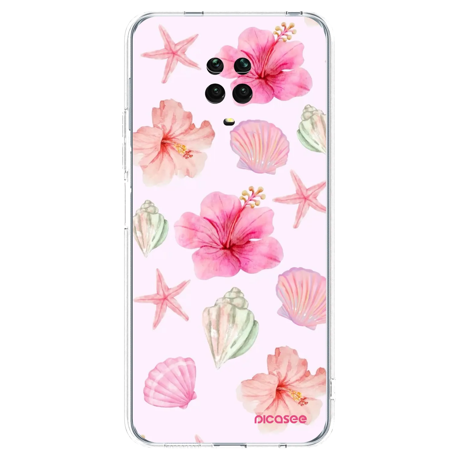 Picasee διαφανής θήκη σιλικόνης Xiaomi Redmi Note 9S - Blush Lagoon