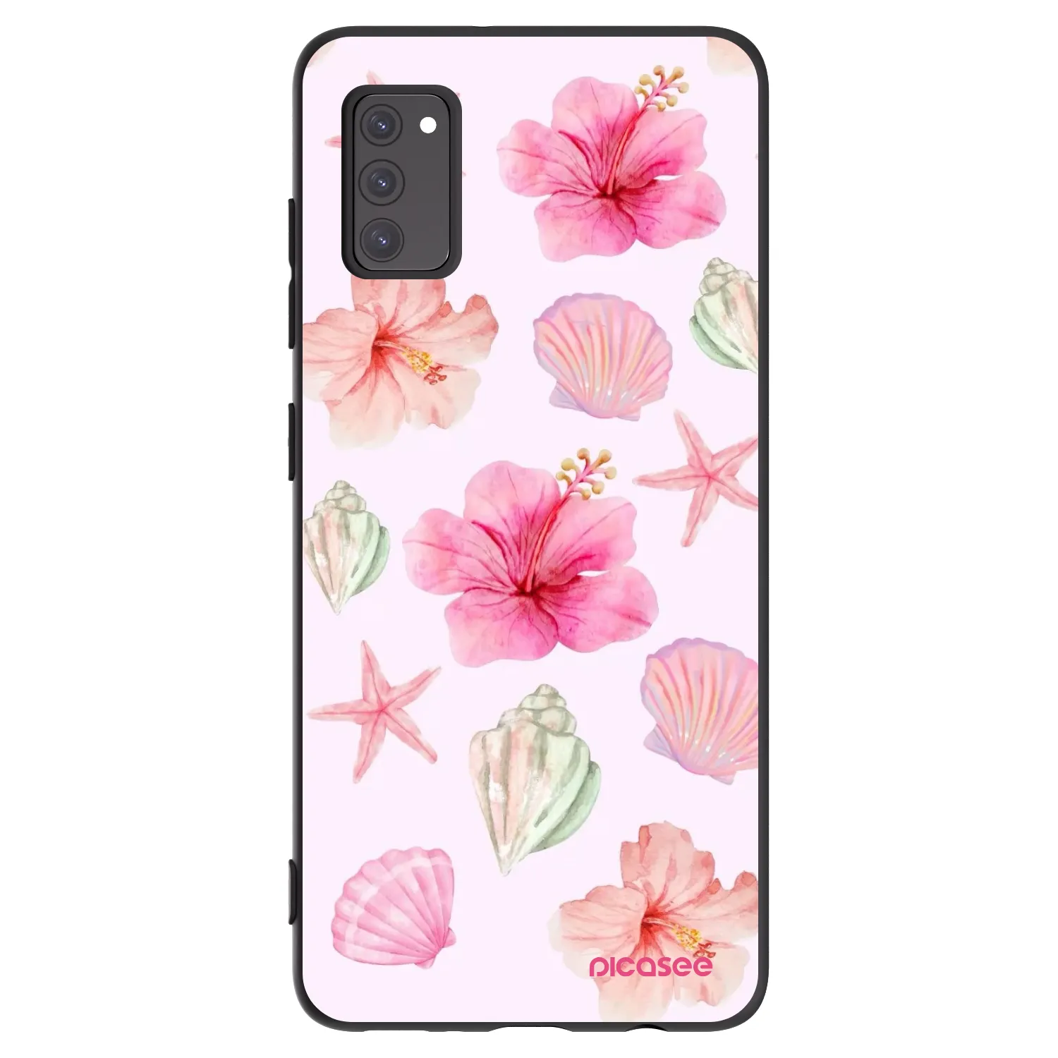 Picasee Μαύρη θήκη σιλικόνης για Samsung Galaxy A41 A415F - Blush Lagoon