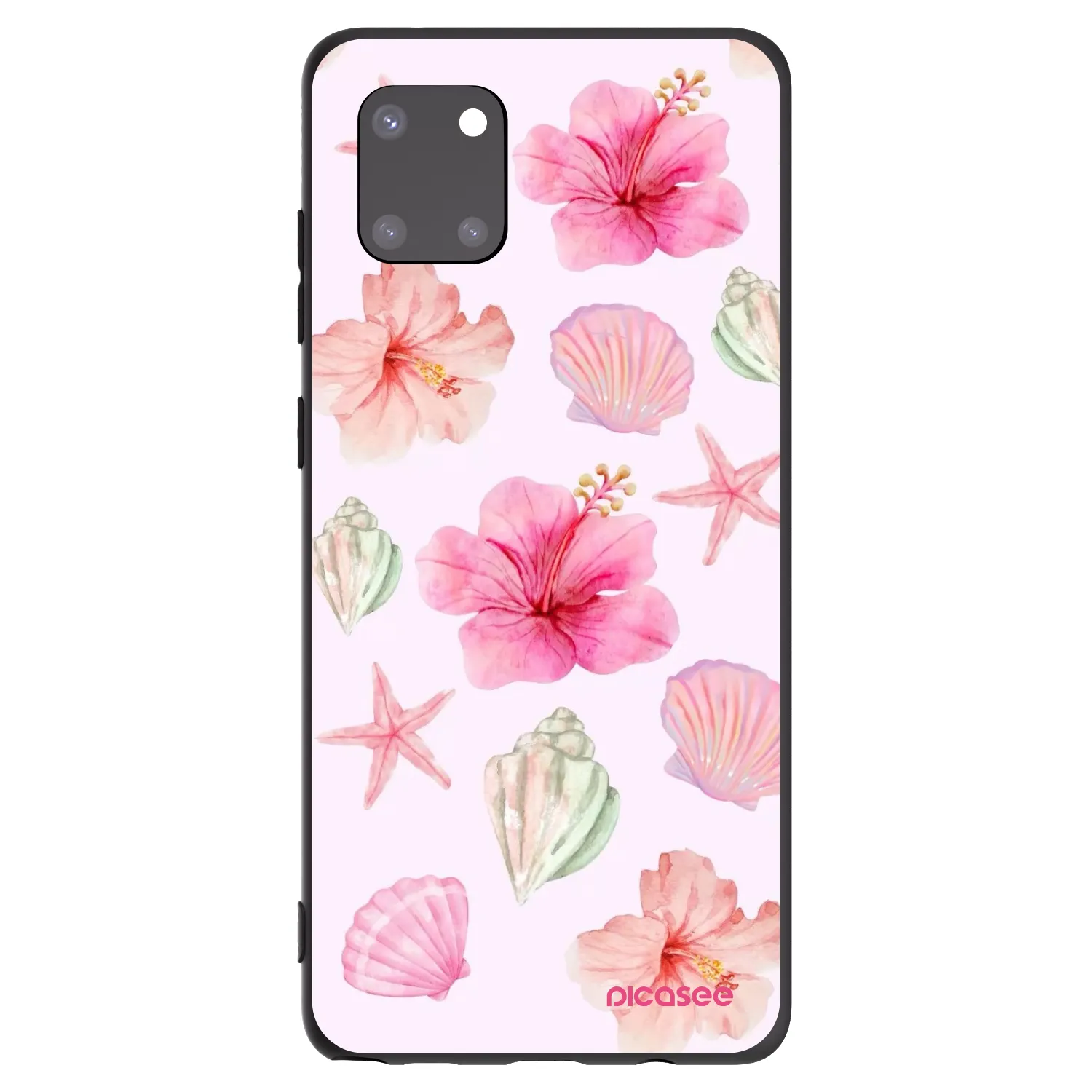Picasee Μαύρη θήκη σιλικόνης για Samsung Galaxy Note 10 Lite N770F - Blush Lagoon