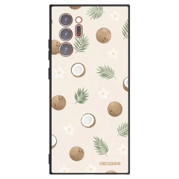Picasee Μαύρη θήκη σιλικόνης για Samsung Galaxy Note 20 Ultra - Coconut Breeze