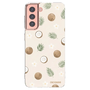 Picasee διαφανής θήκη σιλικόνης Samsung Galaxy S21 5G G991B - Coconut Breeze