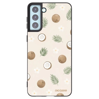 Picasee Μαύρη θήκη σιλικόνης για Samsung Galaxy S21+ 5G G996F - Coconut Breeze