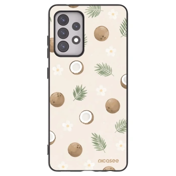 Picasee Μαύρη θήκη σιλικόνης για Samsung Galaxy A52 5G A525F - Coconut Breeze