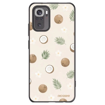 Picasee Μαύρη θήκη σιλικόνης για Xiaomi Redmi Note 10S - Coconut Breeze