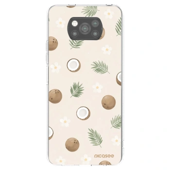 Picasee Μαύρη θήκη σιλικόνης για Xiaomi Poco X3 Pro - Coconut Breeze