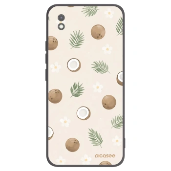 Picasee Μαύρη θήκη σιλικόνης για Xiaomi Redmi 9AT - Coconut Breeze