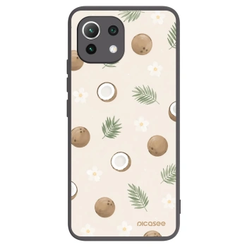 Picasee Μαύρη θήκη σιλικόνης για Xiaomi Mi 11 Lite - Coconut Breeze