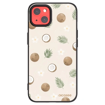 Picasee Μαύρη θήκη σιλικόνης για Apple iPhone 13 - Coconut Breeze