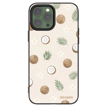 Picasee Μαύρη θήκη σιλικόνης για Apple iPhone 13 Pro Max - Coconut Breeze