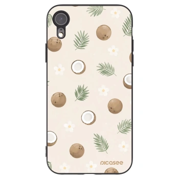 Picasee Μαύρη θήκη σιλικόνης για Apple iPhone XR - Coconut Breeze