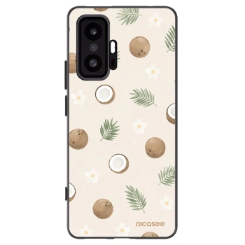 Picasee Μαύρη θήκη σιλικόνης για Xiaomi 11T Pro - Coconut Breeze