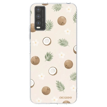 Picasee διαφανής θήκη σιλικόνης Vivo Y20s - Coconut Breeze