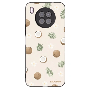Picasee Μαύρη θήκη σιλικόνης για Huawei Nova 8i - Coconut Breeze
