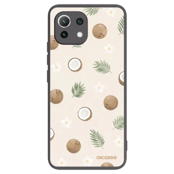 Picasee Μαύρη θήκη σιλικόνης για Xiaomi 11 Lite 5G NE - Coconut Breeze