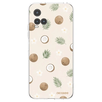 Picasee διαφανής θήκη σιλικόνης Vivo Y33s - Coconut Breeze