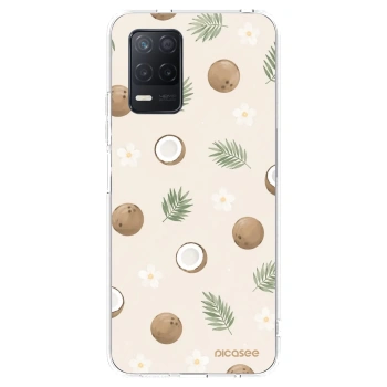 Picasee διαφανής θήκη σιλικόνης Realme 8 5G - Coconut Breeze