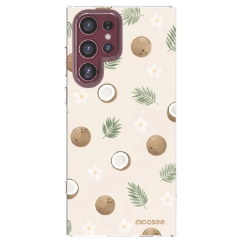 Picasee διαφανής θήκη σιλικόνης Samsung Galaxy S22 Ultra 5G - Coconut Breeze