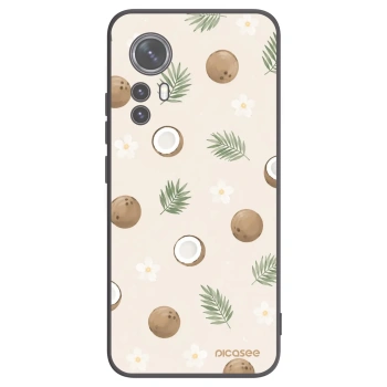 Picasee Μαύρη θήκη σιλικόνης για Xiaomi 12 - Coconut Breeze