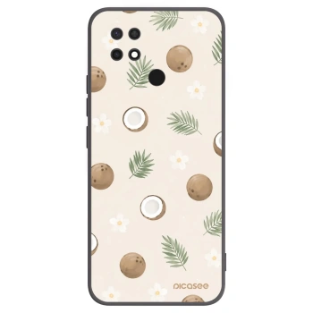 Picasee Μαύρη θήκη σιλικόνης για Xiaomi Redmi 10C - Coconut Breeze