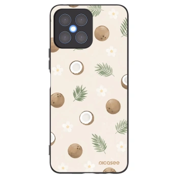 Picasee Μαύρη θήκη σιλικόνης για Honor X8 4G - Coconut Breeze