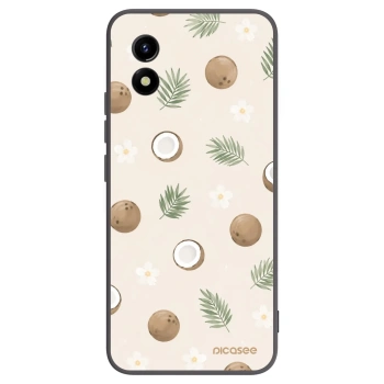 Picasee Μαύρη θήκη σιλικόνης για Vivo Y01 - Coconut Breeze