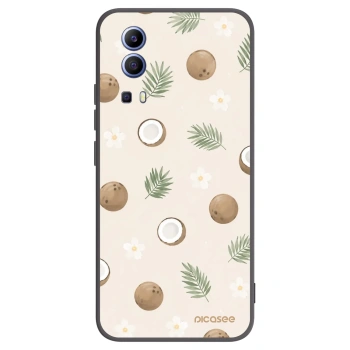 Picasee Μαύρη θήκη σιλικόνης για Vivo Y52 5G - Coconut Breeze