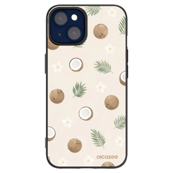 Picasee Μαύρη θήκη σιλικόνης για Apple iPhone 14 - Coconut Breeze