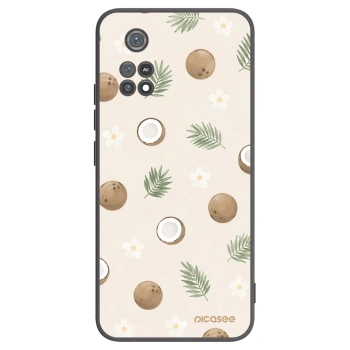 Picasee Μαύρη θήκη σιλικόνης για Xiaomi Poco M4 Pro - Coconut Breeze