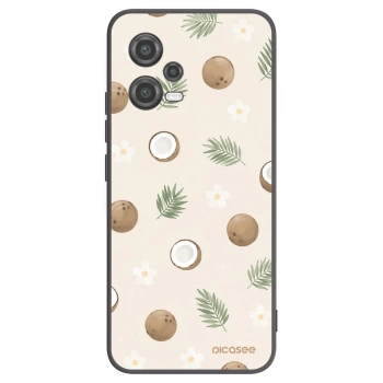 Picasee Μαύρη θήκη σιλικόνης για Xiaomi Poco X5 - Coconut Breeze
