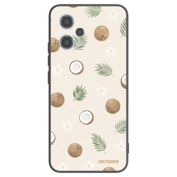 Picasee Μαύρη θήκη σιλικόνης για Xiaomi Redmi Note 12 5G - Coconut Breeze