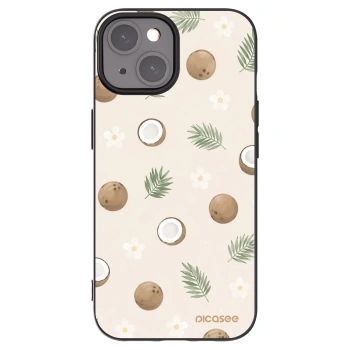Picasee Μαύρη θήκη σιλικόνης για Apple iPhone 15 - Coconut Breeze