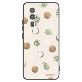 Picasee Μαύρη θήκη σιλικόνης για Xiaomi Poco F5 Pro 5G - Coconut Breeze