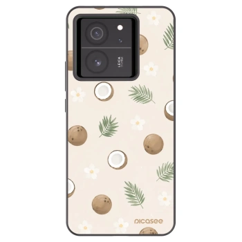 Picasee Μαύρη θήκη σιλικόνης για Xiaomi 13T - Coconut Breeze