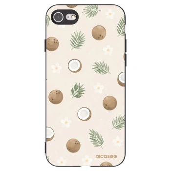 Picasee Μαύρη θήκη σιλικόνης για Apple iPhone 7 - Coconut Breeze